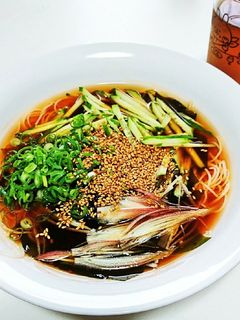 ピリ辛おツユのそうめん-レシピのメイン写真