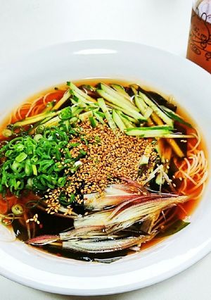 ピリ辛おツユのそうめん-レシピのメイン写真