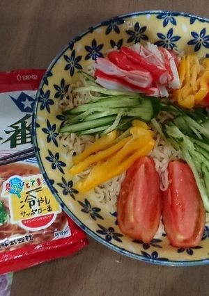 サッポロ一番で冷やしラーメン！-レシピのメイン写真