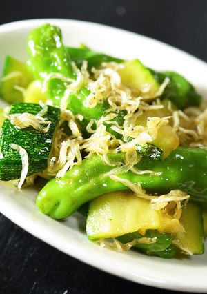 ししとうズッキーニちりめんじゃこ甘辛炒め-レシピのメイン写真