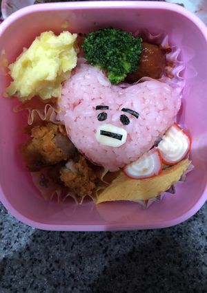 キャラ弁　BT21 タタ-レシピのメイン写真