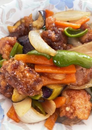 唐揚げアレンジ！鶏と野菜の甘酢炒め-レシピのメイン写真