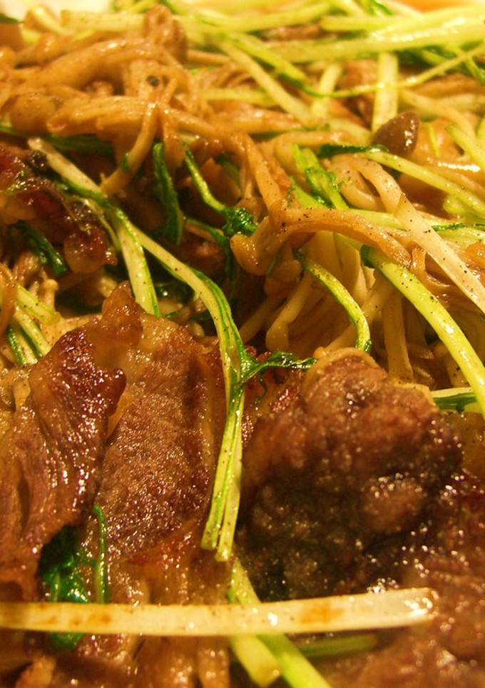 水菜と牛肉の御飯がすすむ炒めもの-レシピのメイン写真