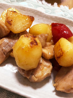 じゃがいもと鶏もも肉のコロコロ炒め-レシピのメイン写真