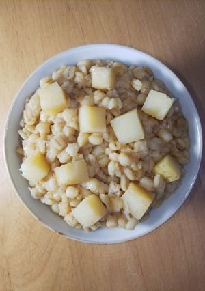 100%押し麦の豆味噌じゃがいも麦飯-レシピのメイン写真