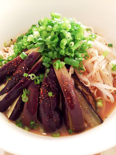 甘酒スープと茄子の冷やしラーメン-レシピのメイン写真