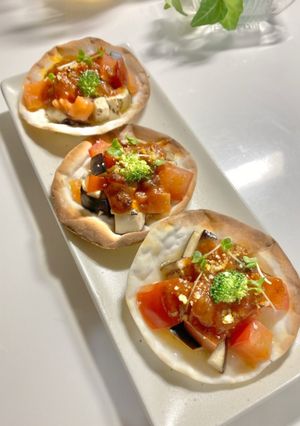 ひと口ミートソースピザ-レシピのメイン写真