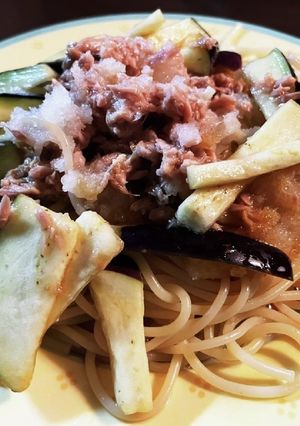 水ナスと大根おろしの冷製パスタ-レシピのメイン写真