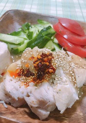 しっとり出来る蒸し鶏-レシピのメイン写真