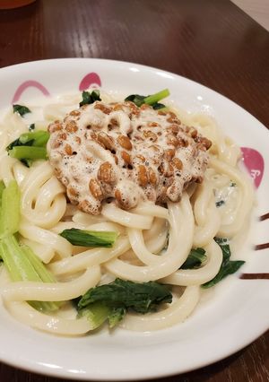 簡単!納豆ミルクうどん-レシピのメイン写真