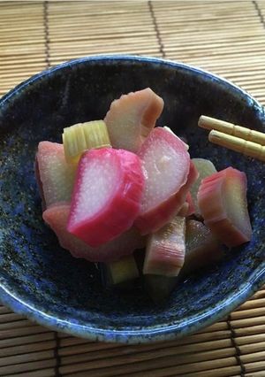 ルバーブで梅干し？-レシピのメイン写真