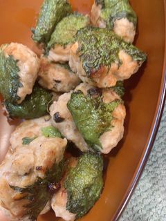 つまみに!豚ひき肉と豆腐と大葉のつくね-レシピのメイン写真