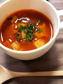 簡単♪トマトジュース1本でミネストローネ-レシピのメイン写真