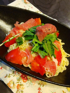 冷製パスタ風塩レモン混ぜそば-レシピのメイン写真