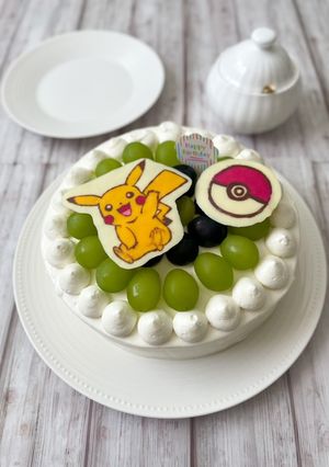 誕生日に☆チョコプレート　ポケモン-レシピのメイン写真