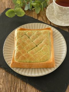 冷凍作りおき★抹茶メロンパントースト-レシピのメイン写真