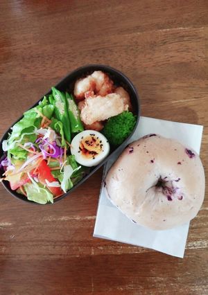JK☆ブルーベリーベーグル弁当♪-レシピのメイン写真