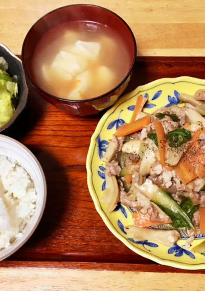 豚肉と青梗菜の中華炒め-レシピのメイン写真
