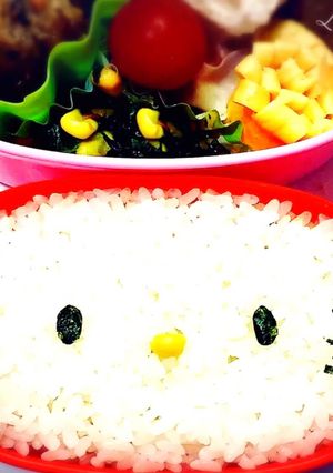 超簡単キャラ弁☆キティちゃん-レシピのメイン写真