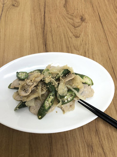 オクラと豚肉のごまみそ炒め-レシピのメイン写真