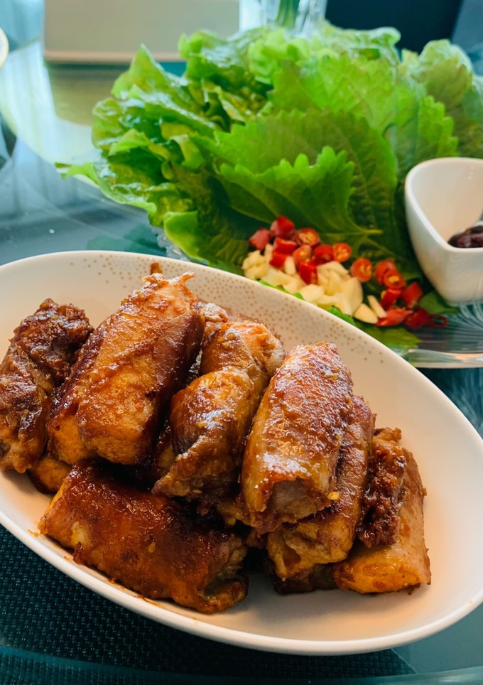 揚げ豆腐の肉巻き〜韓国風-レシピのメイン写真