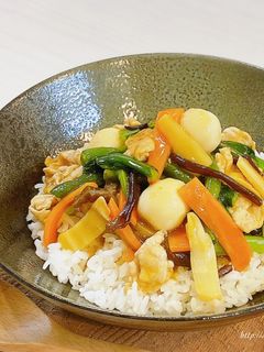 業スー 中華野菜ミックスde簡単♡中華丼-レシピのメイン写真