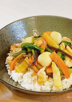 業スー 中華野菜ミックスde簡単♡中華丼-レシピのメイン写真