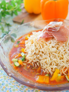 冷やしサッポロ一番ガスパチョ仕立て-レシピのメイン写真