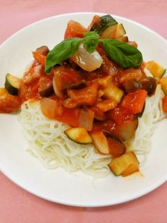 冷製ラタトゥイユそうめん-レシピのメイン写真
