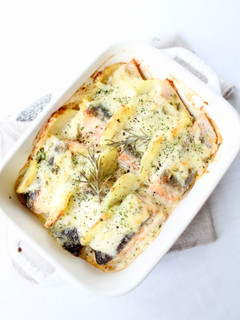 火を使わない【鮭とポテトのガリマヨグリル-レシピのメイン写真