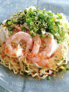 辛うま!えび塩レモン冷やしラーメン-レシピのメイン写真