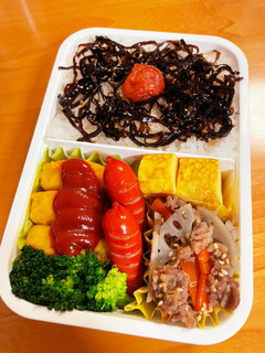れんこんと牛肉のキンピラ弁当(覚え書き)-レシピのメイン写真