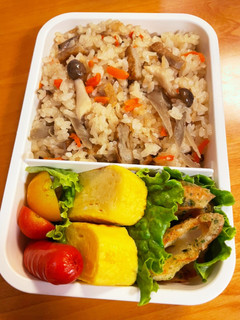 じゃこ天の炊き込みご飯弁当(覚え書き)-レシピのメイン写真