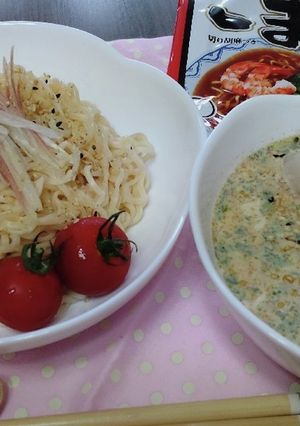 サッポロ一番ごま味で☆濃厚〜冷やしつけ麺-レシピのメイン写真