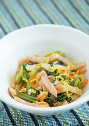 青菜のピリ辛酢の物【入院食③昼/冷副菜】-レシピのメイン写真