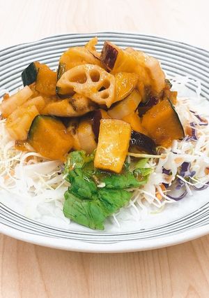 秋野菜で!「温」野菜を「on!」サラダ-レシピのメイン写真