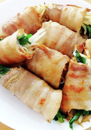 豚バラの野菜巻き焼き-レシピのメイン写真