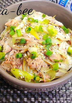 シャキシャキ長ネギと鯖缶の旨ナムル-レシピのメイン写真