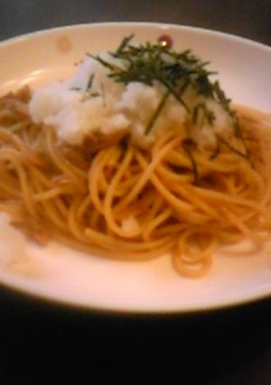 ツナと大根おろしのしょうゆスパ-レシピのメイン写真