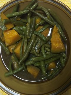かぼちゃ&さやいんげんの煮つけ-レシピのメイン写真