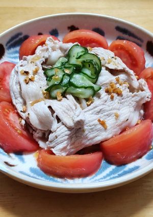 トマトと豚肉の冷しゃぶエスニック仕立て-レシピのメイン写真