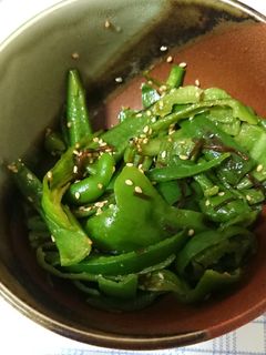 ピーマンの塩昆布和え-レシピのメイン写真