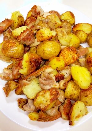 チキンでがっつり系ジャーマンポテト-レシピのメイン写真