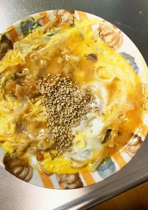 豚キムチ焼うどん味豚平焼き風-レシピのメイン写真