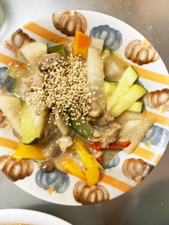 さっぱりポン酢炒め味豚こま大根青椒肉絲風-レシピのメイン写真