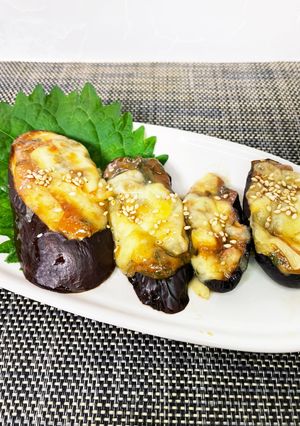 簡単ナス田楽チーズ焼き-レシピのメイン写真
