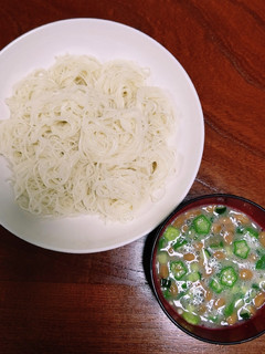 ねば~るそうめん-レシピのメイン写真