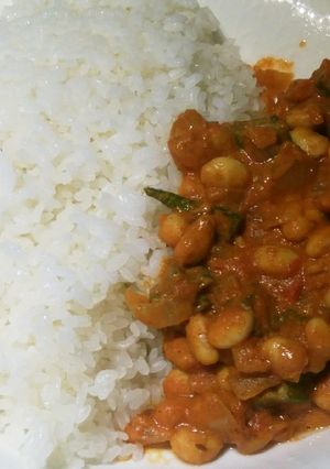 大豆とオクラのインドカレー-レシピのメイン写真
