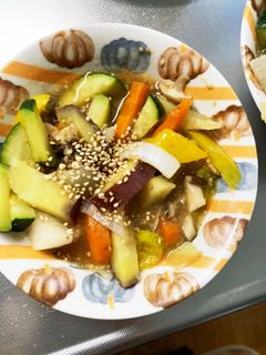 根菜あんかけうどん味温野菜サラダ-レシピのメイン写真