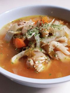 野菜た~っぷり☆手羽元とトマトのスープ-レシピのメイン写真